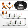 30-5m Garden LCD Button Timer Irrigation Set 0-80L/H Rotating Adjustable Nozzle Intelligent Display Automatic Watering System