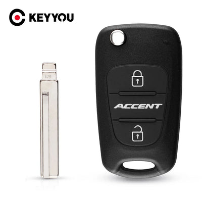 KEYYOU Flip Folding Remote Key Shell Case 3 Buttons Fit | SAMAG