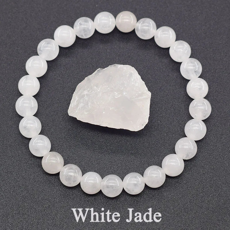 Genuine Tree Patterned Agates Beads Bracelet Woman Real Natural Moss Man Energy Stones for Healing - Visuel 12 | SAMAG