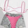 XS - XL Flowers Printed High Leg Cut Bikini Female | SAMAG