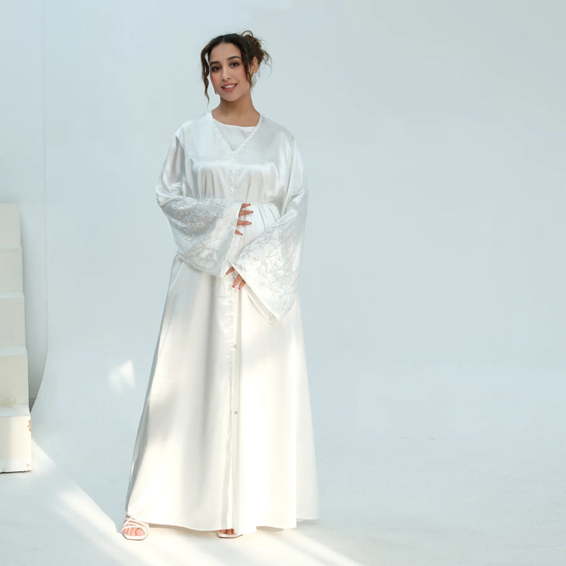 Women Beading Embellished Party Abayas Ramadan Arabic | SAMAG