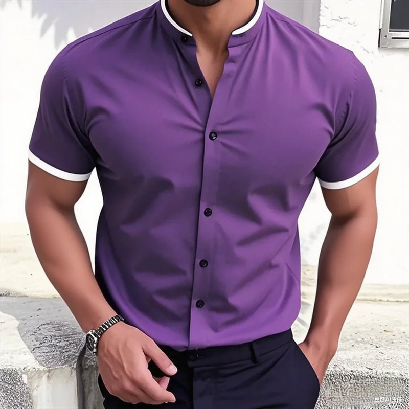 New style fashionable men's short-sleeved shirt | SAMAG