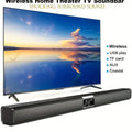 Soundbar Cinema Soundbar Hifi Wireless Bluetooth Speaker Home Theater Tv Computer Soundbar Wall-Mounted Stereo Surround Sound Effect Fm Radio Remote Control Speaker Stand