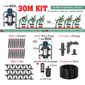 50-5M 1/4'' Hose Adjustable Drippers Automatic Watering Kit for Garden Greenhouse Home Outdoor Sprinkler Drip Irrigation System