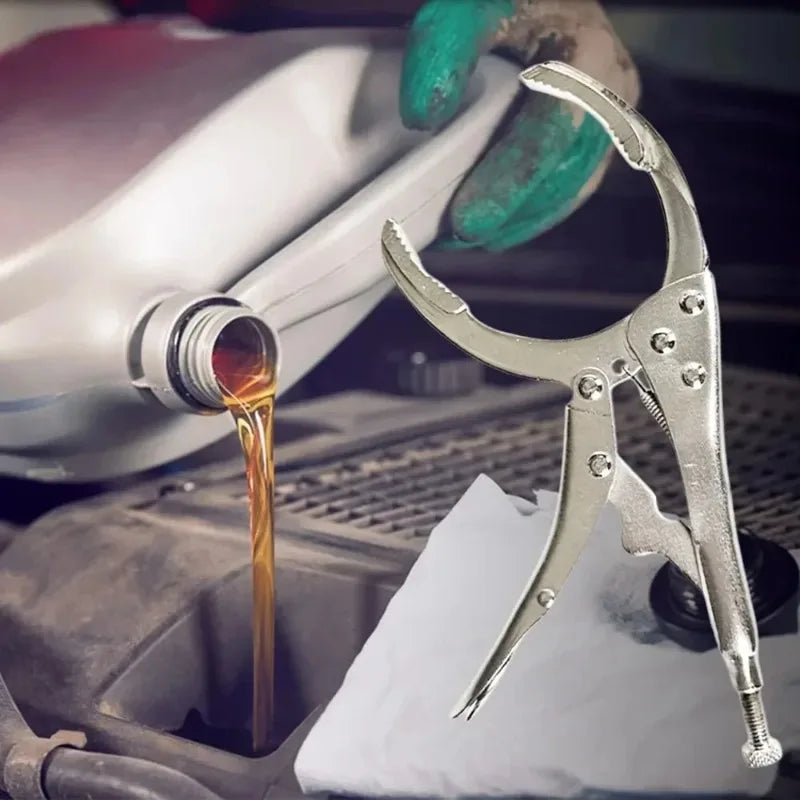 Adjustable Multi-Function Engine Oil Filter Wrench Clamp Grid Oil Change Car Disassembly Tool Repair Clamp Filter Wrench