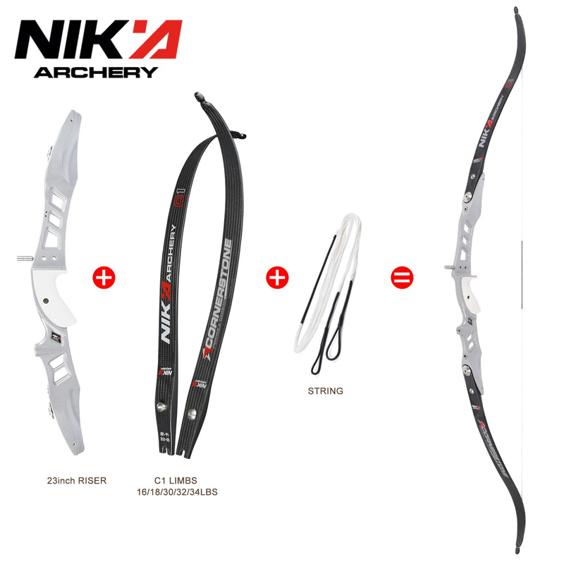 68'' C1 Recurve Bow 16 - 50lbs Magnesium Alloy Handle - View 7 | SAMAG