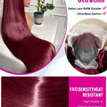250% Density 32 Inch 99J Burgundy 13x6 HD Lace Front Human Hair Wigs Red Wine Brazilian Straight 13x4 Glueless Lace Frontal Wigs
