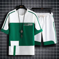 Summer New Fashion Printed Short Sleeve T - shirt Set Men's Casual Relaxed Breathable Sports Two - Piece M - 4XL | SAMAG