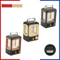 New Camping Lamp: Outdoor, Long Battery, Rechargeable/Solar, Retro Bedside Lamp, Tungsten Warm Light, Portable Handle
