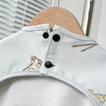 Cute Baby Bibs Toddler Baberos Bavoir Waterproof Short Sleeve Apron Cartoon Animals Children Feeding Smock Bib Baby Stuff 0-6Y