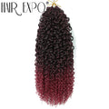 14"Curly Passion Twist Crochet Hair Synthetic Yanky Twist Braiding Hair Extensions Pre-twisted Pre-Looped Senegalese Twist Hair