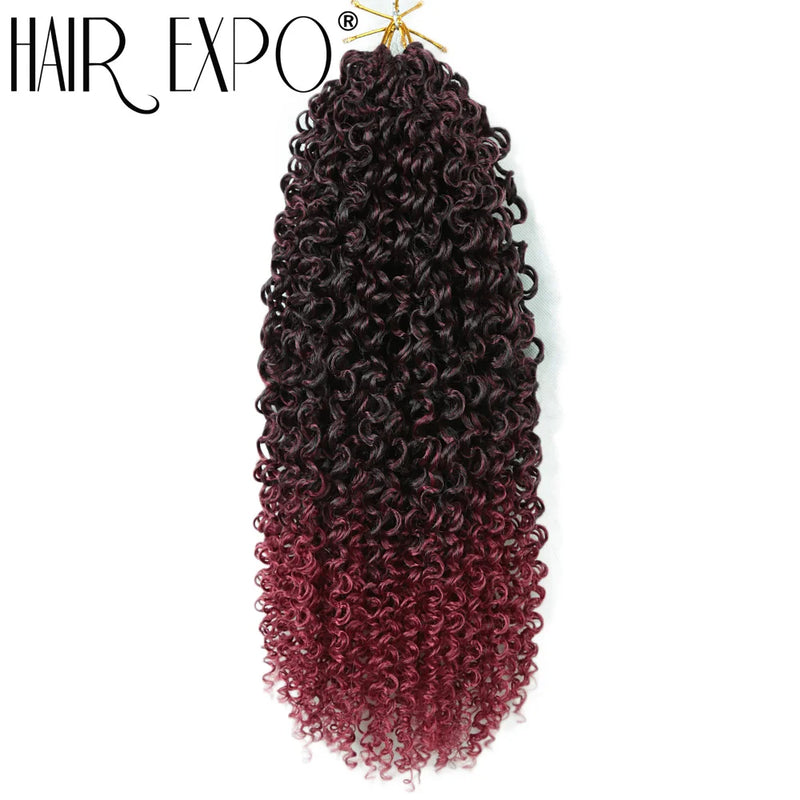 14"Curly Passion Twist Crochet Hair Synthetic Yanky Twist Braiding Hair Extensions Pre-twisted Pre-Looped Senegalese Twist Hair