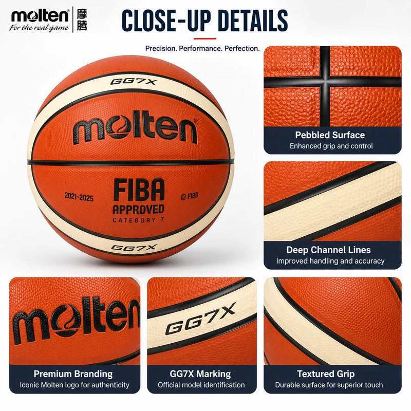 Molten GG7X Basketball Size 7 Indoor and Outdoor Training - View 4 | SAMAG