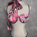 Women's Scarf Swimsuits with Letter Signature Logo Lady | SAMAG