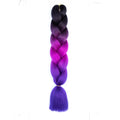 24 Inches DIY Jumbo Braiding Hair Synthetic Hair Extensions Afro Ombre Crochet Braid Hair Wholesale For Women