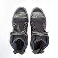 Retro Mixed Color Men Ankle Boots Handmade Genuine Leather High-top Men Sneakers Dark Black Street Style Fashion Men Flat Shoes