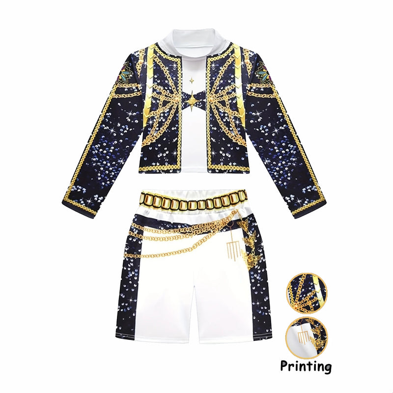 Kids Girl Kpop Stage Performance Costume Hip Hop Outfit - View 2 | SAMAG