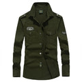 Men's Spring Cotton Casual Shirt Military Tooling | SAMAG
