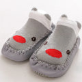 Baby Shoes Cotton Floor Socks Shoes Cartoon Cute Baby First Walkers Toddler Shoes Girl Boys Kids Soft  PU Sole Shoe Anti-slip