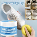 LOORSAN White Shoe Cleaning Cream - No-Rinse Stain Remover Instant Whitening for Canvas & Leather Sneakers