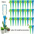 32pcs Automatic Drip Irrigation System Self Watering Spike for Flower Plant Greenhouse Garden Adjustable Auto Water Dripper
