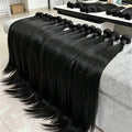 20 30 Inch Bone Straight 2 3 4 Bundles Brazilian Remy Unprocessed Human Hair Wavy Doule Drawn Straight Bundles Weave Extensions