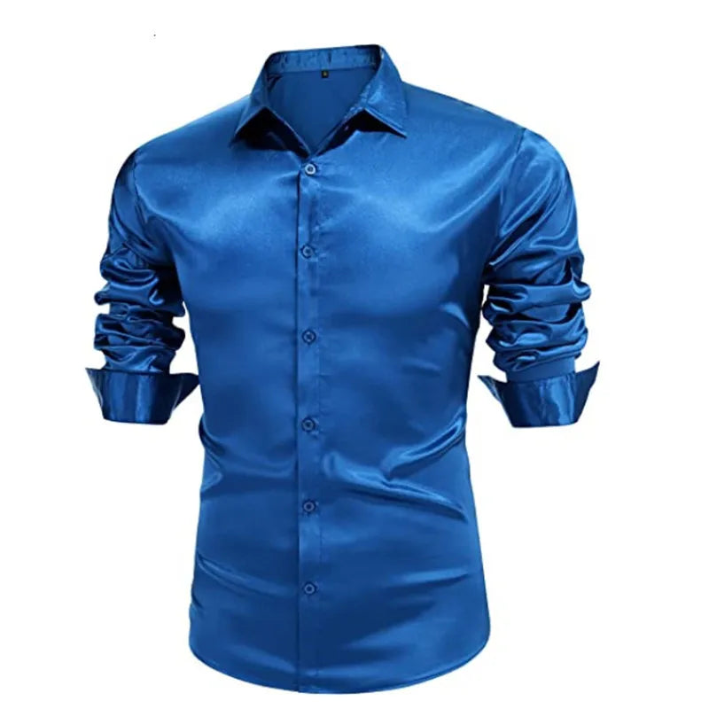Premium Men's Ultra-Stretch Shirt - High-Quality Silky | SAMAG