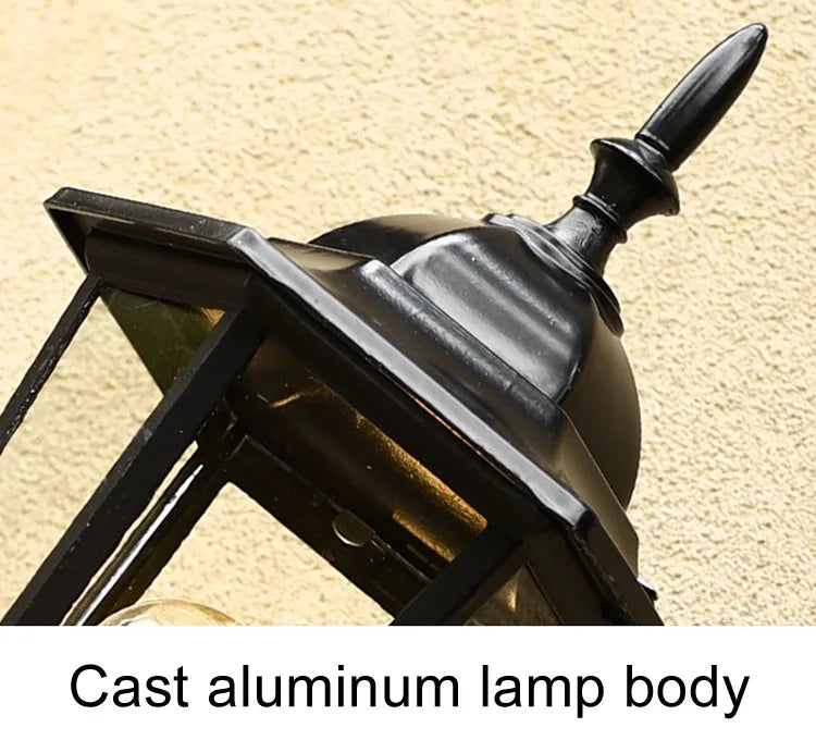 Europe Style Retro E27 Wall Lamp Courtyard Garden Outdoor Waterproof Lighting Aisel Stairs Residential Balcony Porch Fixtures