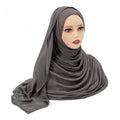 2024 Muslim Modal Rayon Cotton Hijab Shawls For Women Plain Scarf Big Size Headscarf Islamic Turban Headband 190*85cm