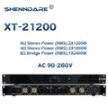 ShennDare XT22500 Professional Power Amplifier 2x2400W 8ohm DJ Subwoofer Amplifier 2 Channel Class D 2X3600W 4Ohm Speaker Preamp