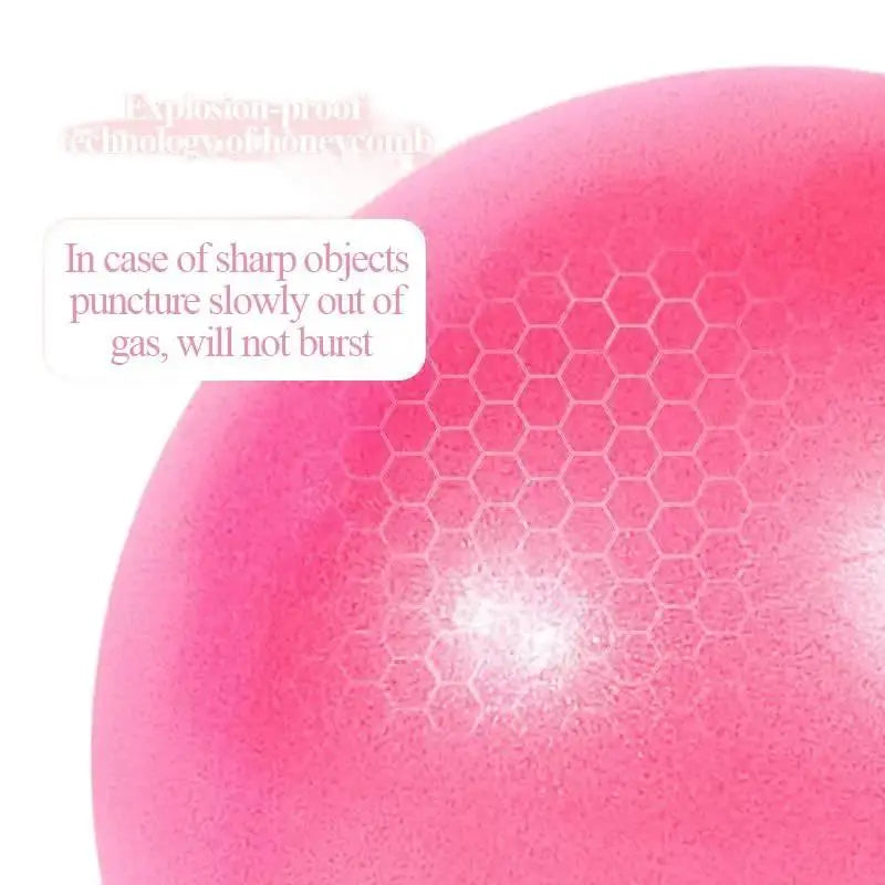 25cm Explosion Proof PVC Mini Yoga Ball Anti-Burst Straw Pilates Ball Small Fitness Training Pose Ball Portable Soft Exercise Ba
