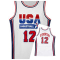 New USA Men's Basketball Jersey Breathable Round Neck Sportswear Sleeveless Boys Training Uniform Team T-Shirt New Design Tops