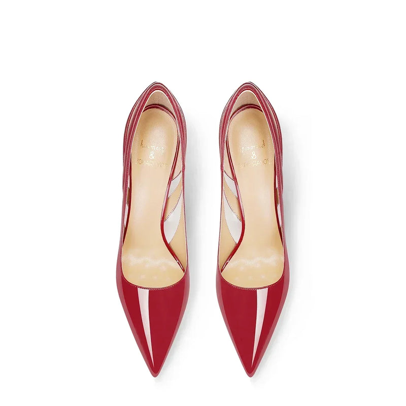 2026 Spring and Autumn New Women's High Heels Lacquer Leather Pointed Fine Heels Fashion Formal Women's Shoes