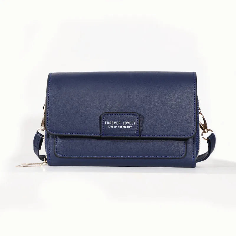 New Women Pu Leather Handbags Female Multifunctional Large Capacity Shoulder Bags Fashion Crossbody Bags For Ladies Phone Purse