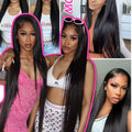 Straight Bundles Human Hair 12A Human Hair 3 Bundles Straight Hair Brazilian Hair Human Hair Bundles Virgin Human Hair Bundles Remy Human Hair Bundles 20 22 24 Inch Human Hair Extensions