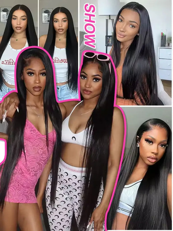 Straight Bundles Human Hair 12A Human Hair 3 Bundles Straight Hair Brazilian Hair Human Hair Bundles Virgin Human Hair Bundles Remy Human Hair Bundles 20 22 24 Inch Human Hair Extensions