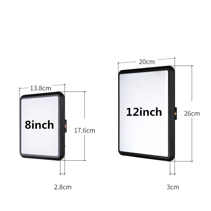 8/12 Inch LED Photography Video Panel Light Photo Studio Lighting Kit For Shoot Live Streaming Youbube With Tripod Stand