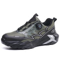 Rotation Button Work Safety Shoes Men Indestructible Steel Toe Shoes Lightweight Protective Safety Boots Security Work Sneakers