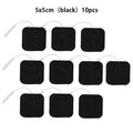 10Pcs 2mm Plug Non-woven Fabric Reusable Self Adhesive Electrode Pads Conductive Gel Pad Body Digital  Massager