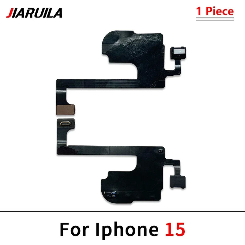 Earpiece Light Sensor Proximity Flex Cable For iPhone 13 14 15 Pro Max Plus Mini with Mic Ear Speaker Ribbon Repair Parts