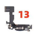 1pcs Charging Port Flex Cable For iPhone 14 11 12 13 Pro Max SE2 USB Charger Dock Connector With Microphone  Ribbon Repair
