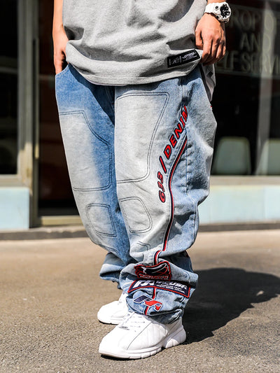 ACUSA Jeans Stacked Embroidered Washed Denim 633 Version | SAMAG