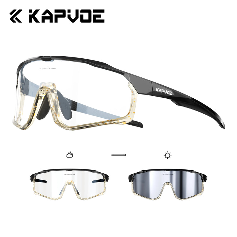 Kapvoe Photochromic Cycling Sunglasses for Men Glasses - View 26 | SAMAG