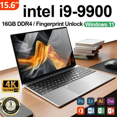 New Office Laptop Intel Core i9 9900 15.6 inch 4K HD | SAMAG