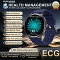 2026 New AI Accurate Diagnosis Body Fat Uric Acid BP ECG SmartWatch HD AMOLED Screen call Sport Health Smart watch For Men women