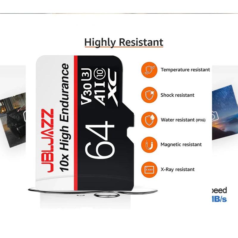 Secure 512GB SD Cards Micro TF SD Memory Card TF Cards 128GB 64GB 32GB Error Correction Memory Card for Camera/Gaming/GoPro
