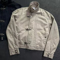 Subculture Harajuku Vintage Safari Coats Men Hooded Loose Zipper Sweatshirts Casual Streetwear Stand Neck Jacket Autumn Winter