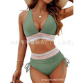 Women's Sleeveless High Waist Halter Neck Bikini | SAMAG