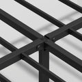 14 Inch High,Bed Frame Platform,Metal Bed,Heavy Duty Steel Slat Mattress Foundation,Easy Assembly,No Noise and Shaking,Black