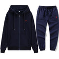 New Men's Autumn and Winter Classic Hoodie and Sweatpants, Suitable for Leisure Fitness, Warm Sports Set | SAMAG